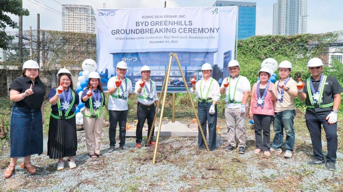 BYD Greenhills groundbreaking ceremony led by Steve Gingco, Head of BYD Brand at ACMobility.