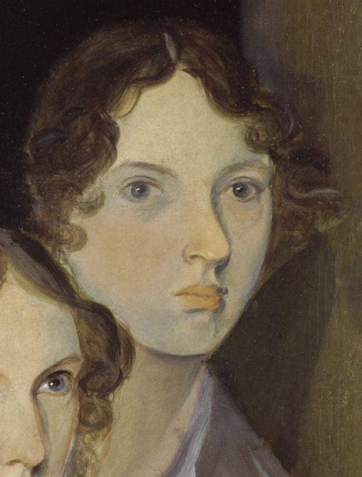 Detail of Emily Brontë, from a painting by her brother, Branwell, c. 1834.