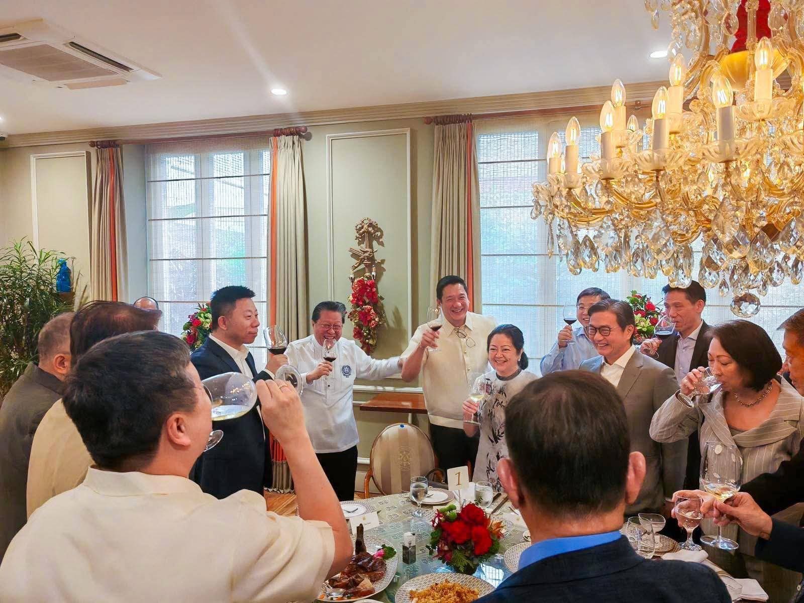 ‘A lovely luncheon surrounded by friends’ 