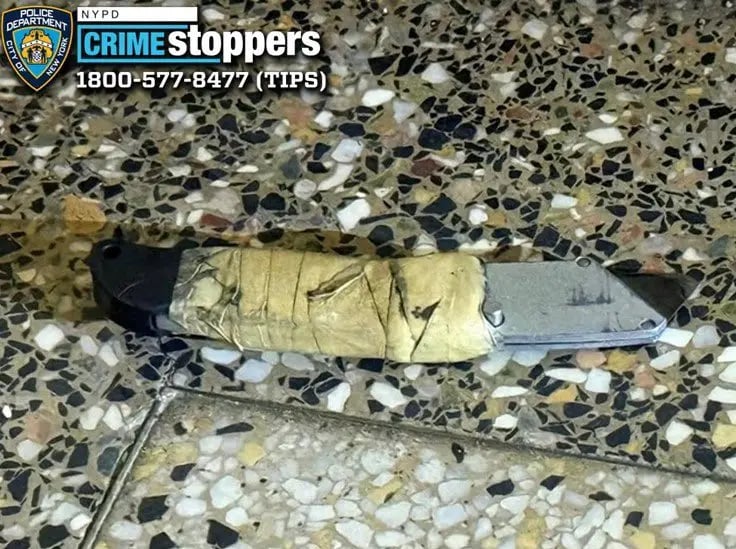 Larawan ng cutter na inilabas ng NYPD matapos ang insidente.
