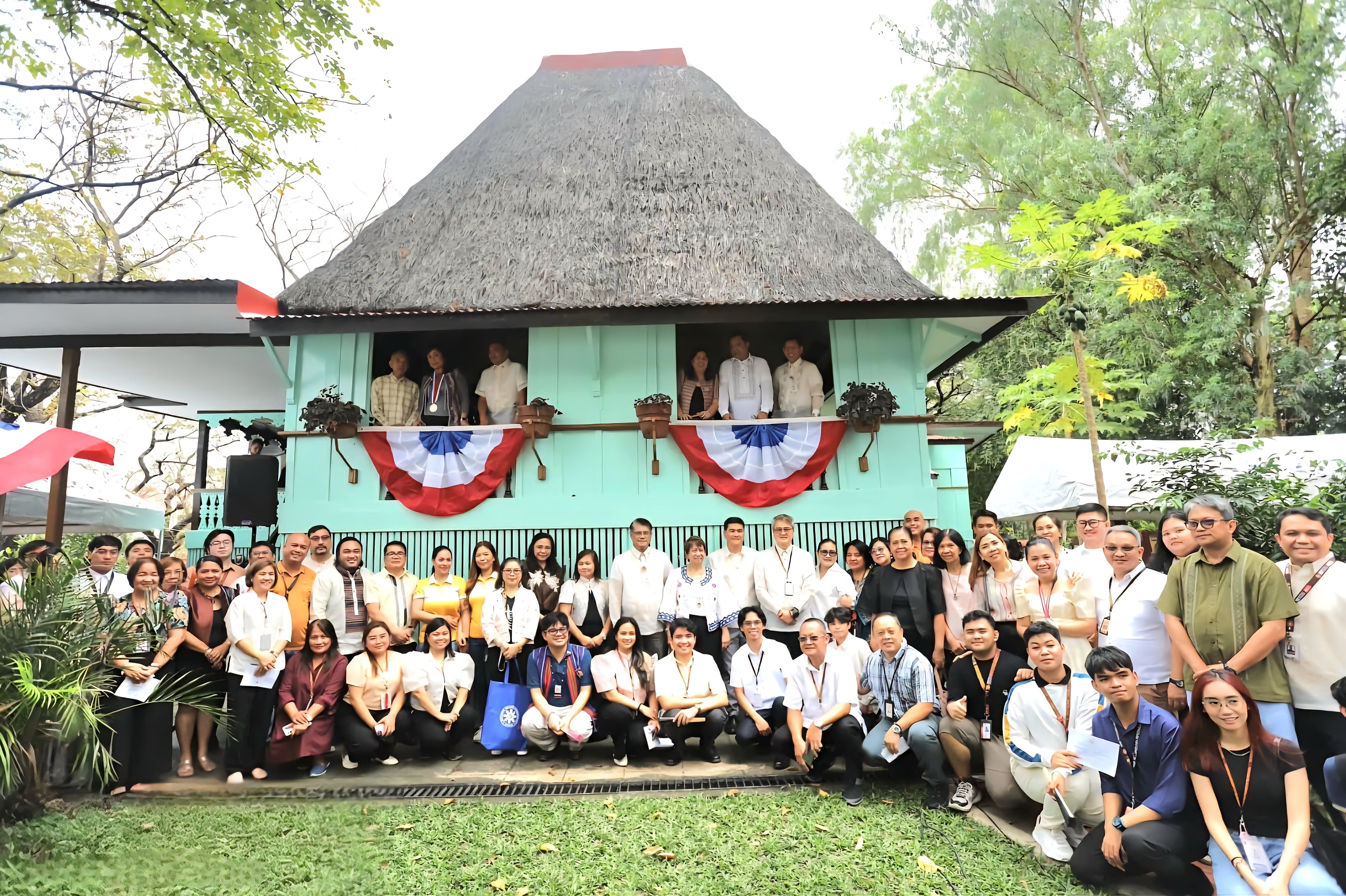 NHCP officials and guests during the reopening ceremony of the Museo ni Apolinario Mabini at the Polytechnic University of the Philippines.
