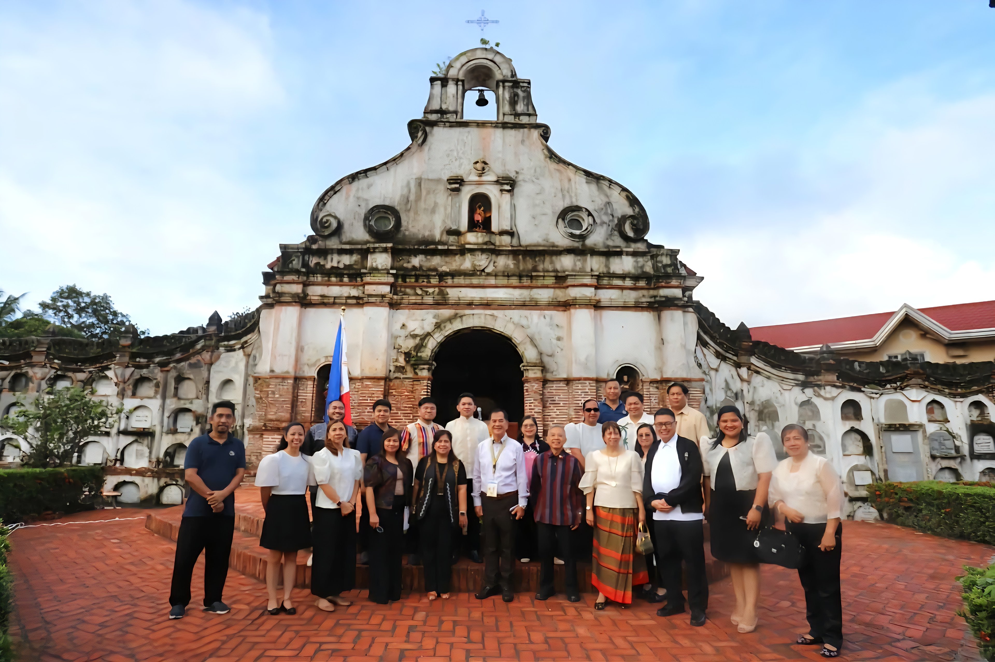 OFFICIALS, staff and guests of the National Historical Commission of the Philippines gather during the reopening of the Museo ng Libingan sa Ilalim ng Lupa in Nagcarlan, Laguna.