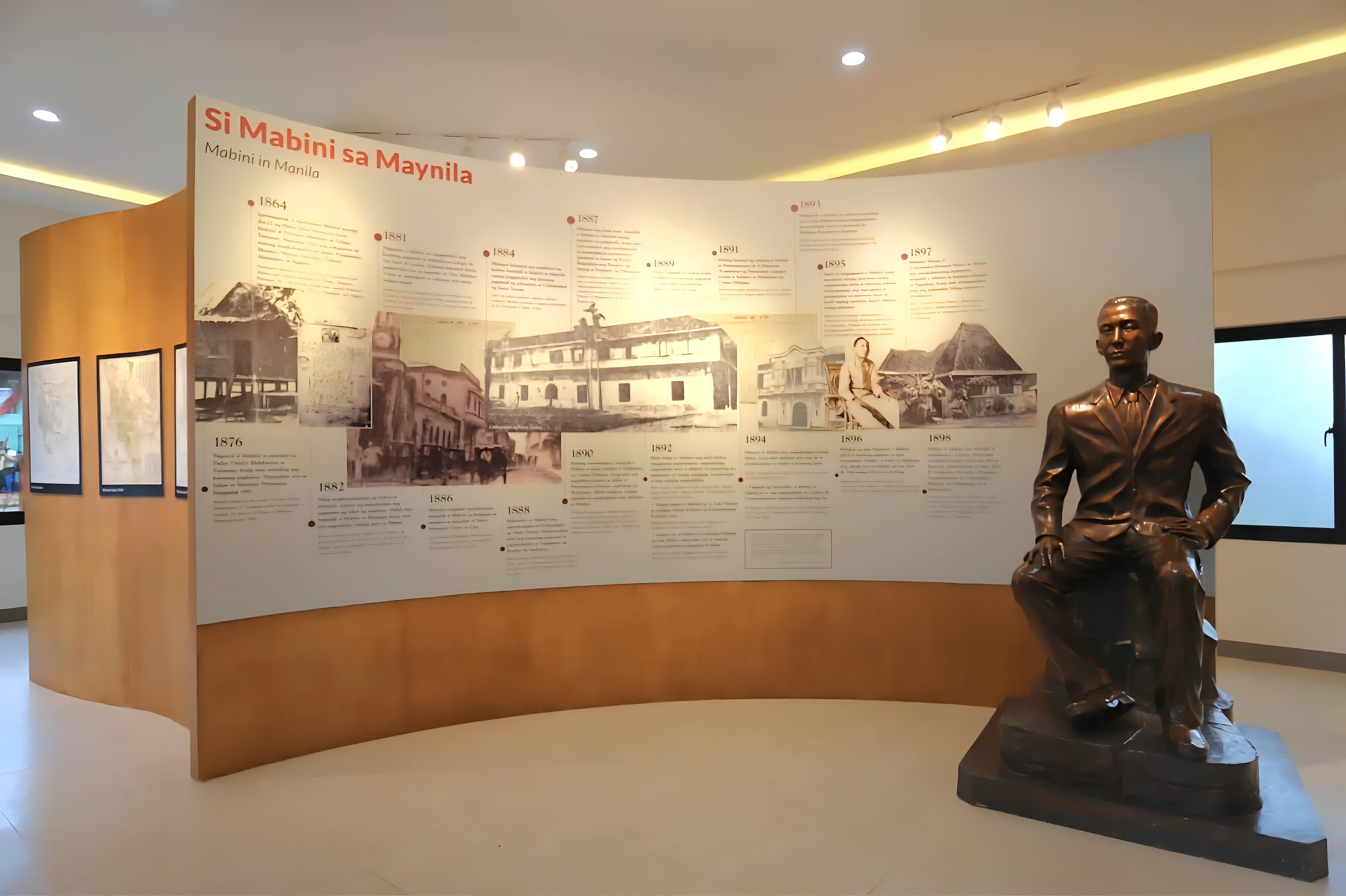 A statue inside the modernized interior of the Museo ni Apolinario Mabini, presenting the life, ideas and legacy of the ‘Brains of the Revolution’ through updated exhibits.