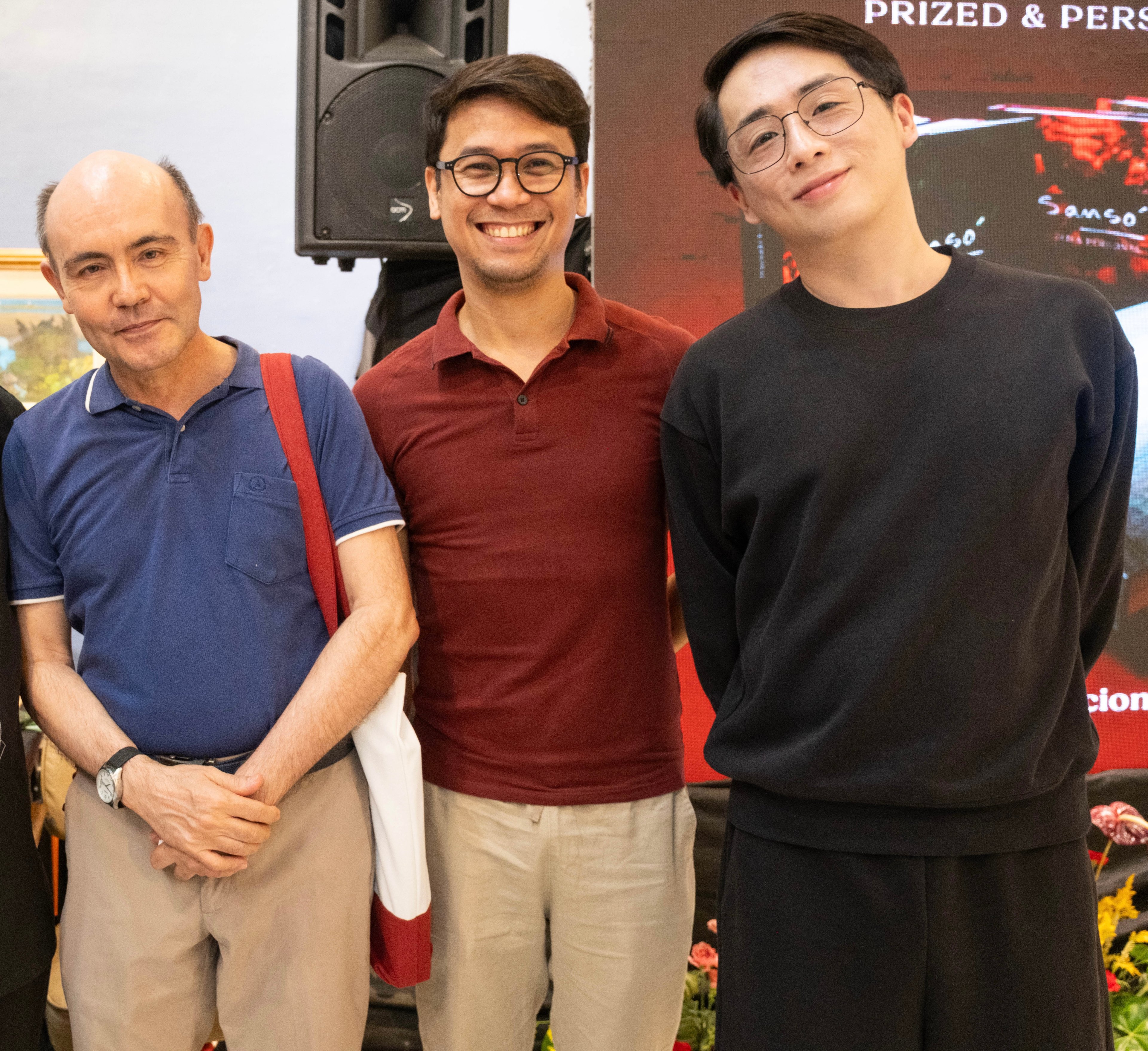 CHRISTIAN Aguilar, Bill Cosare and Martin Sy.