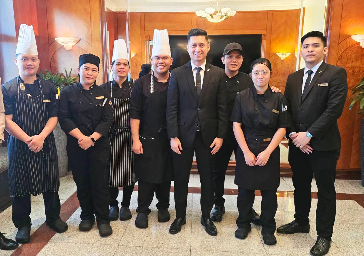 WATERFRONT Hotel Cebu general manager Ali Banting with executive chefs who turn  simple ingredients into memorable experiences.
