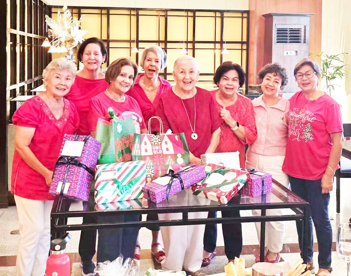JOYFUL smiles and festive cheer with their Christmas gifts.