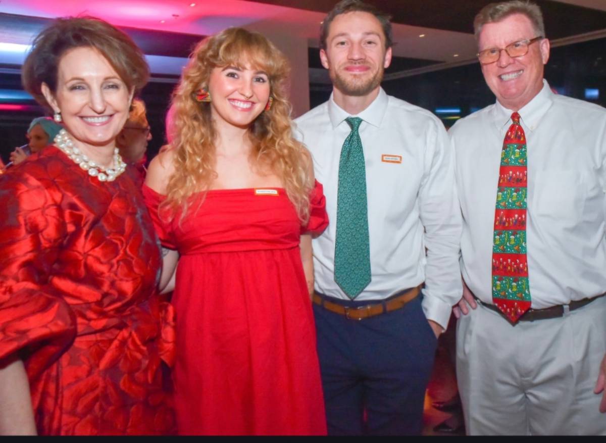 US Ambassador MaryKay Carlson, Karen Carlson, Ryan Wessel and Aubrey Carlson.