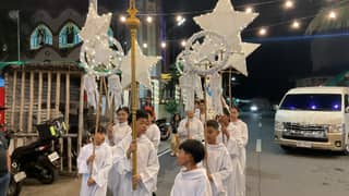 LUBENAS (or Lubenas ning Pasku) is a century-old Kapampangan Christmas tradition involving a nine-day lantern-led religious procession. Predominantly practiced in Pampanga and Tarlac, it serves as a spiritual preparation for the birth of Jesus Christ and is traditionally held on the eve of each Simbang Gabi (dawn Mass) from 16 to 24 December.