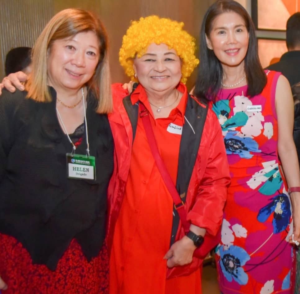 HELEN Delgado, Rosalind Wee and Caroline Tanchay.
