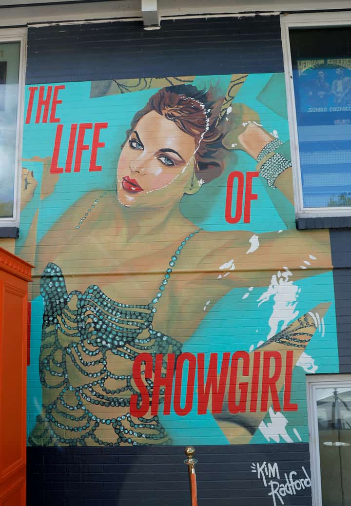 A general view of Taylor Swift's "The Life Of A Show Girl" Orange Door Pop-Up at Grimey's on October 05, 2025 in Nashville, Tennessee.
