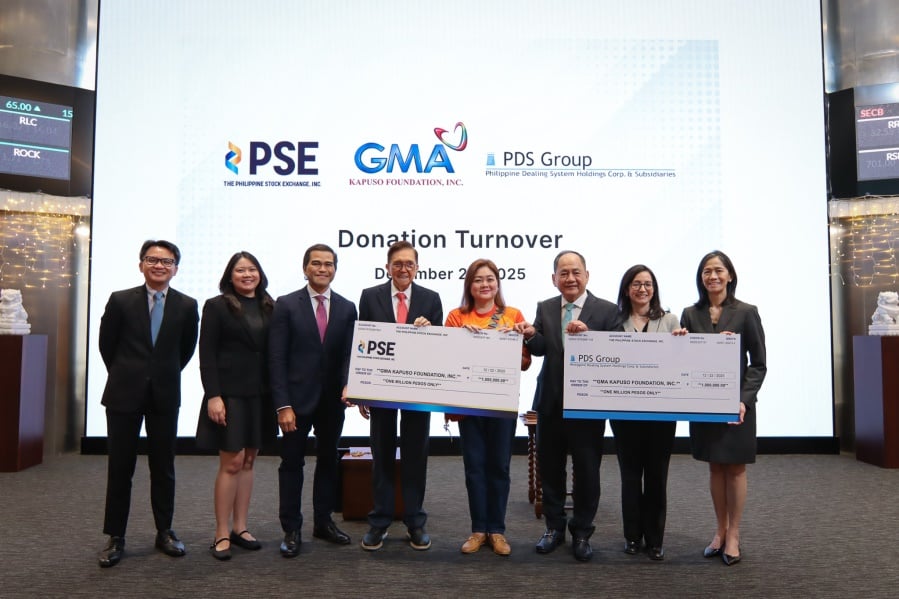 PSE and PDS donate P2M for typhoon victims