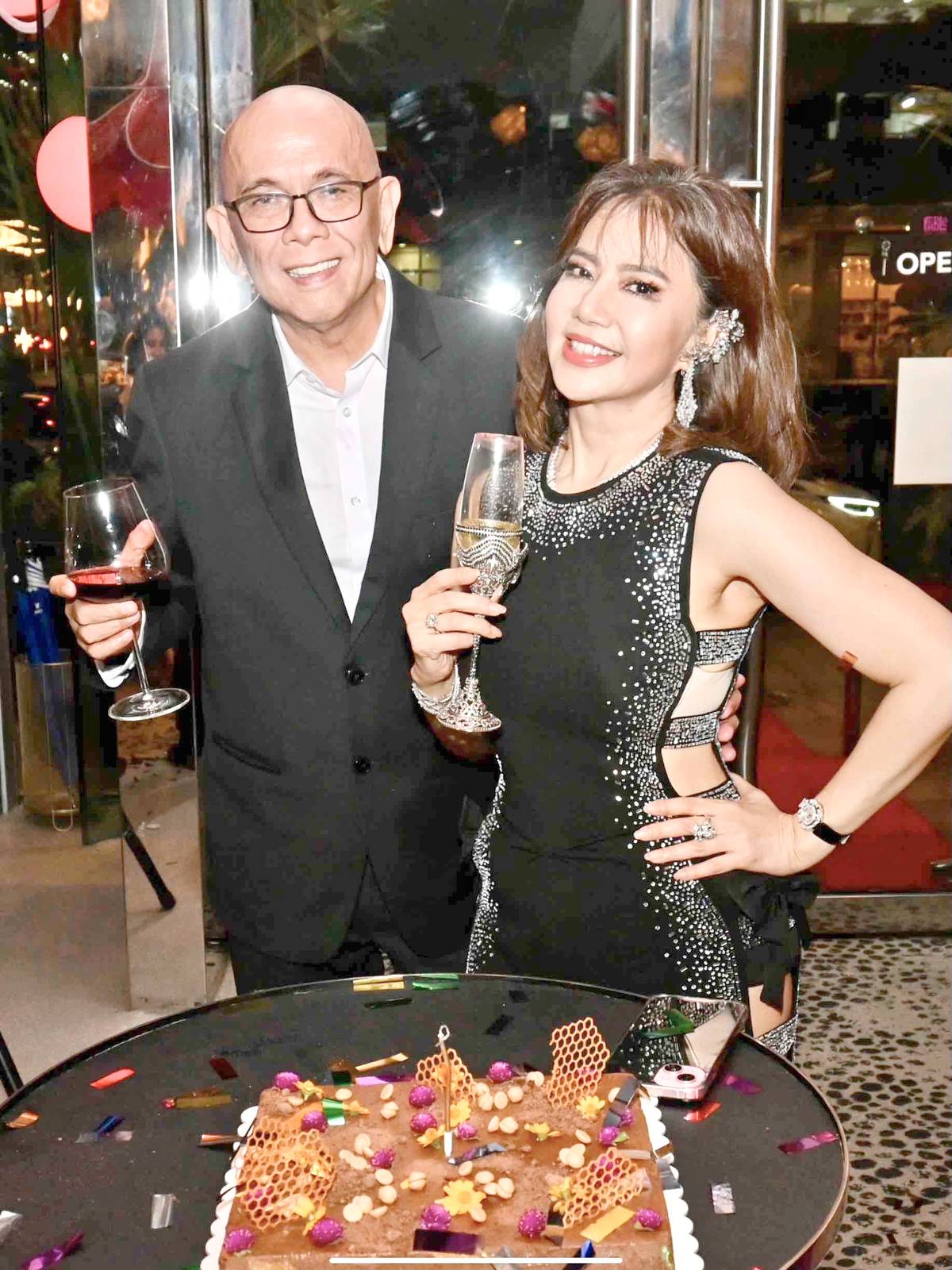 THE birthday celebrator and the host, Roberto ‘Bobby’ Alvarez.