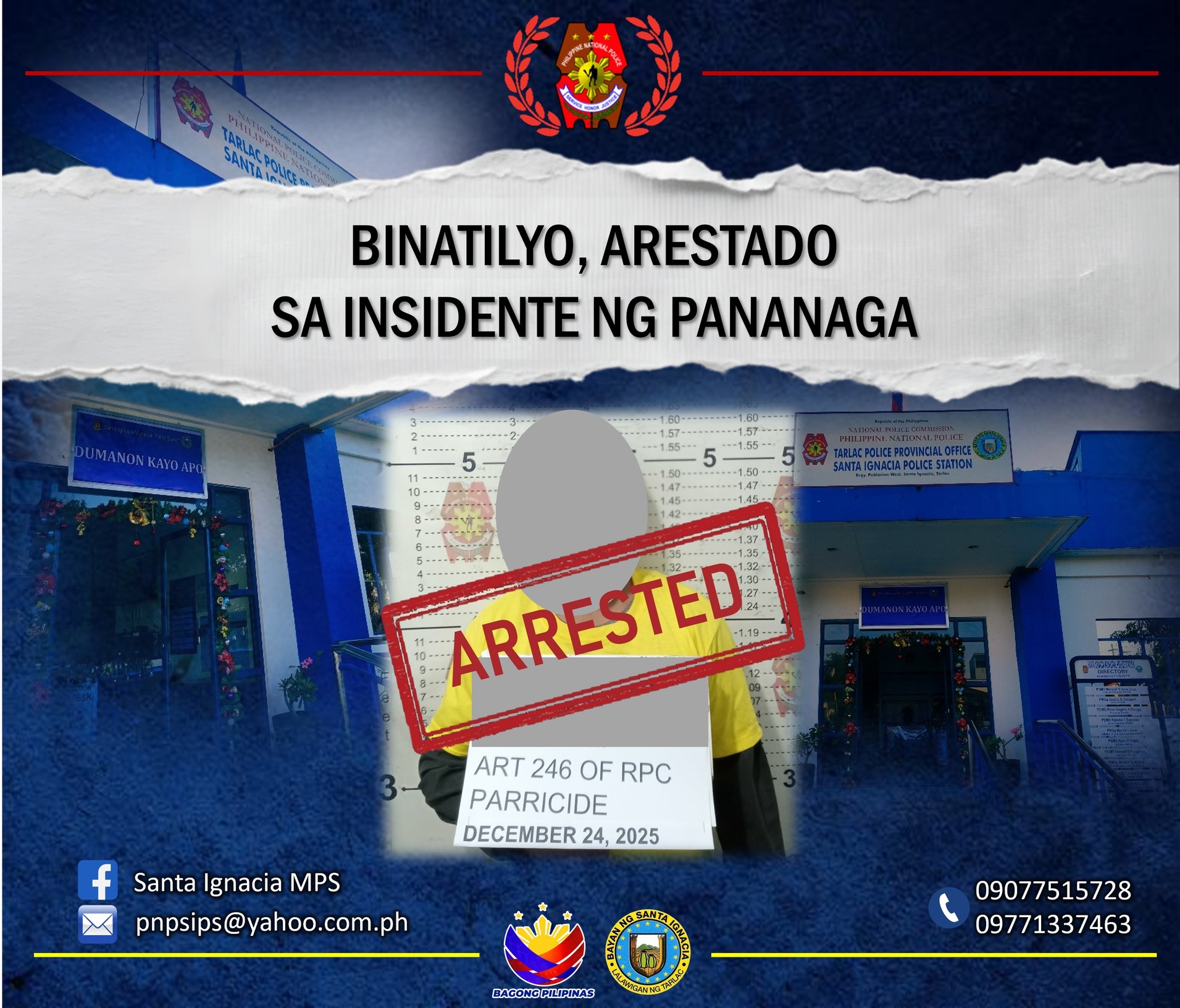 Man hacks father in Tarlac