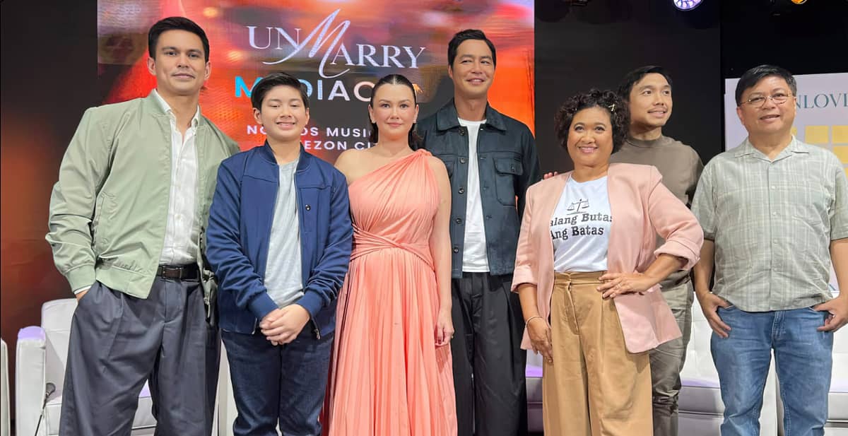 ‘UNMARRY’ cast with Tom Rodriguez, Zac Sibug, Angelica Panganiban, Zanjoe Marudo, Eugene Domingo, Nico Antonio and director Jeffrey Jeturian.