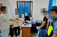 BULACAN police display seized a .38 revolver and an improvised pen gun after arresting a 41-year-old man accused of terrorizing his community on Christmas Day.