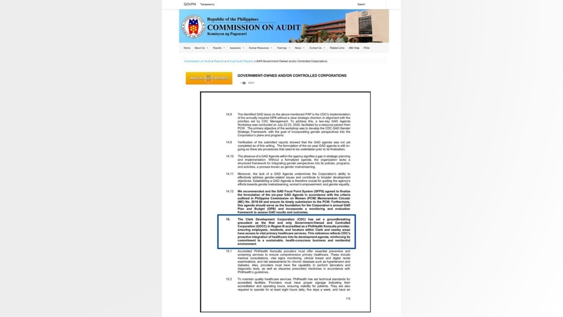 COA cites CDC for healthcare delivery