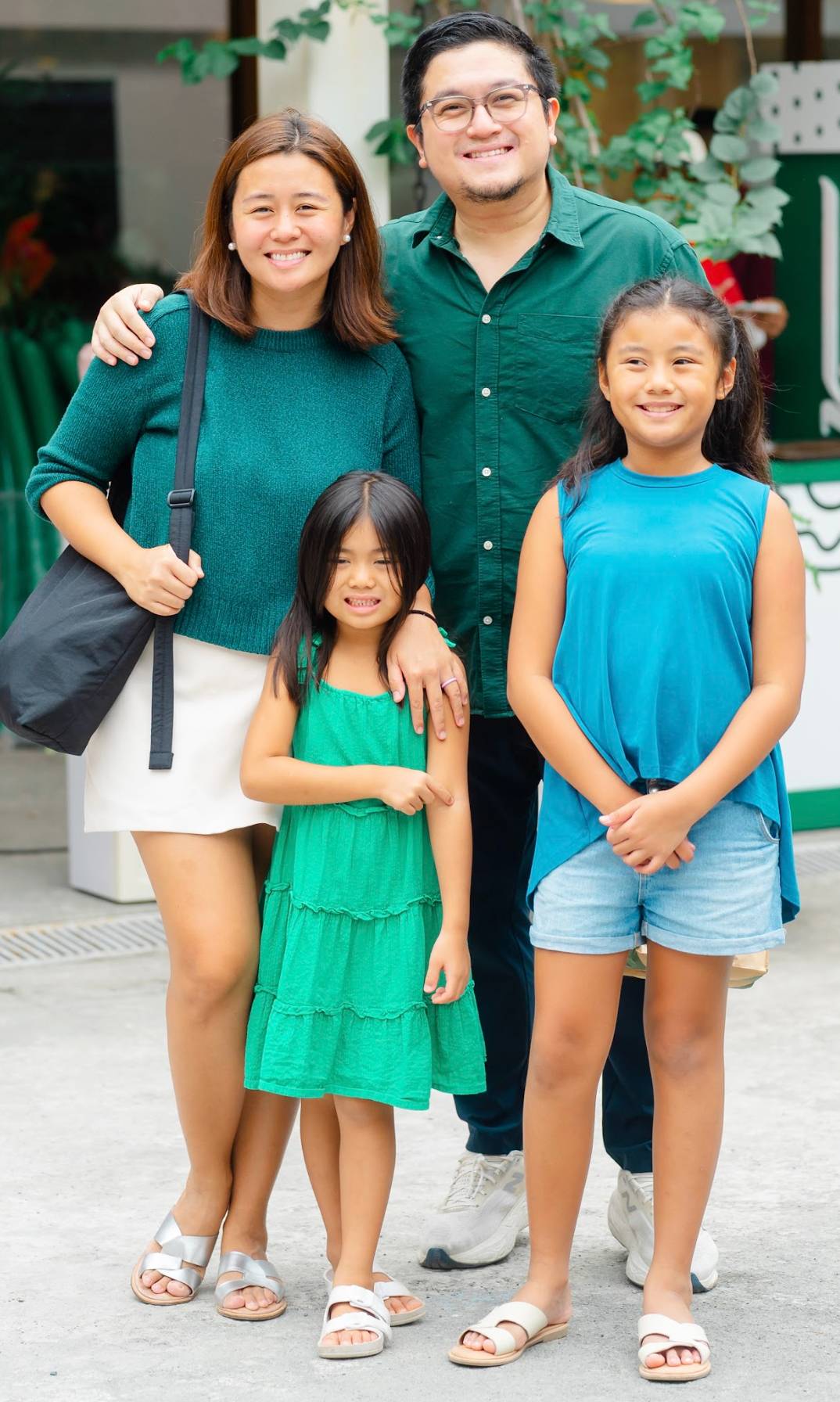 MUSEO Pambata trustee Liana Lim-Cruz with husband Angelo and daughters Nadia and Elia.