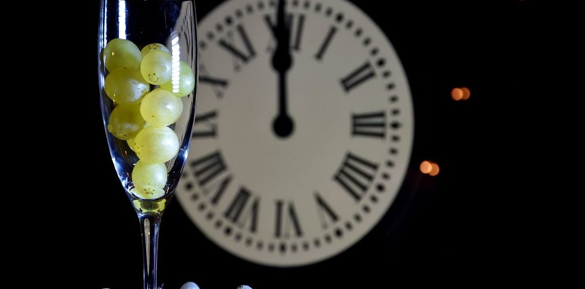Tick tock, pop a grape: A New Year's tradition