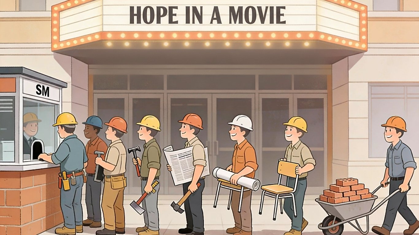 When watching movies build classrooms