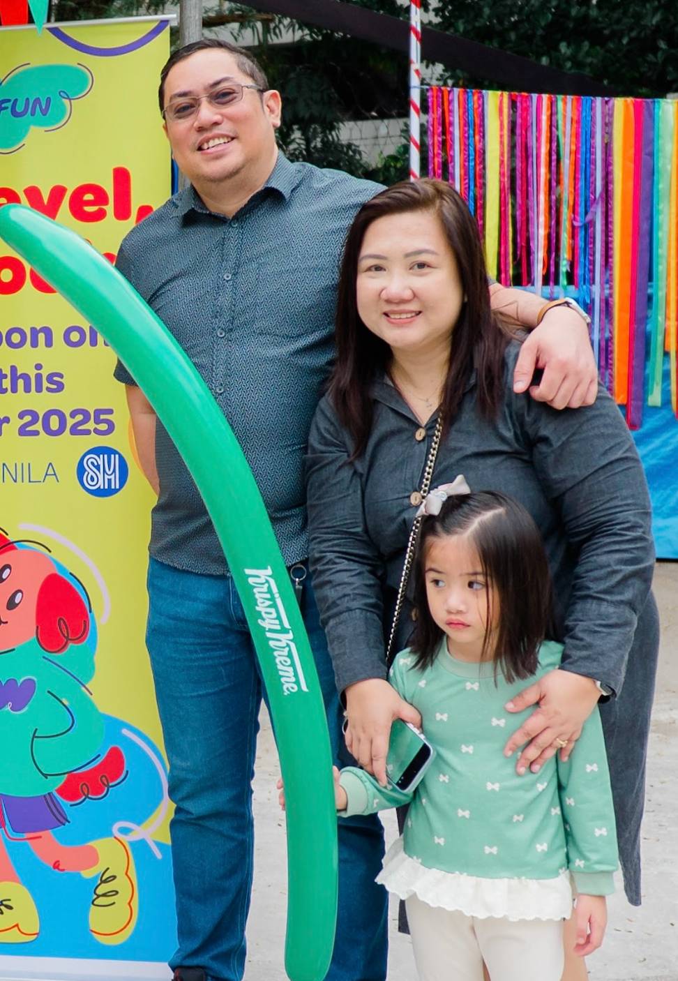 BRIDELMARCE V. Cabajar of World of Fun, May Zamora-Cabajar of Concepcion Industrial Corporation with their daughter Amari Lucia Cabajar.