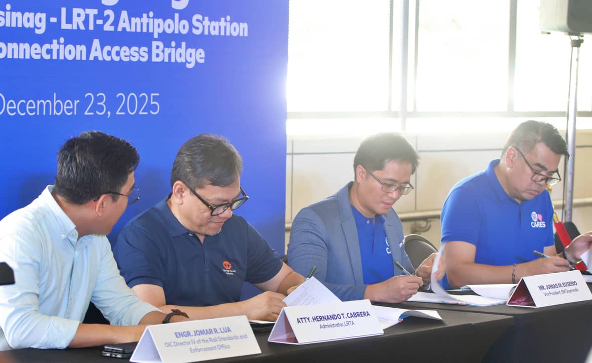 SM and lRTA Executives signs the memorandum of agreement, marking an exciting addition to both establishments to serve communities in Antipolo City and nearby areas.