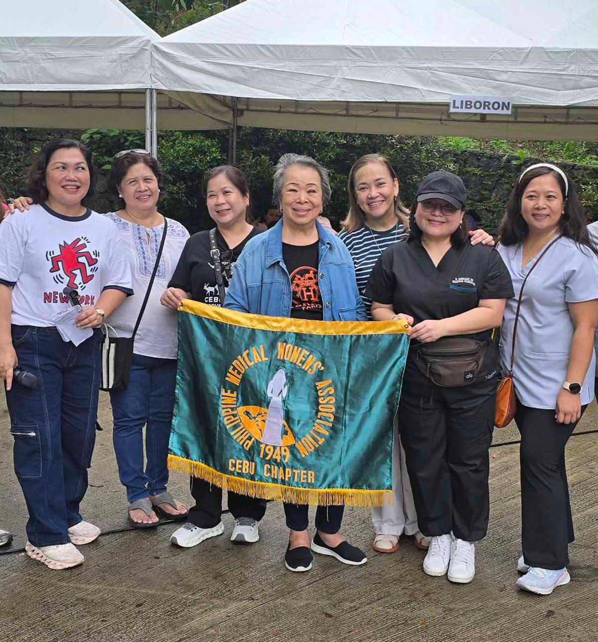 DR. Vivina Chiu with Dr. Monette Cabral, Joy Santillan, Doctors Grace Joy Avila, Nathalie Hernaez, Mailyn Gonzalez and Mitzi Matela.