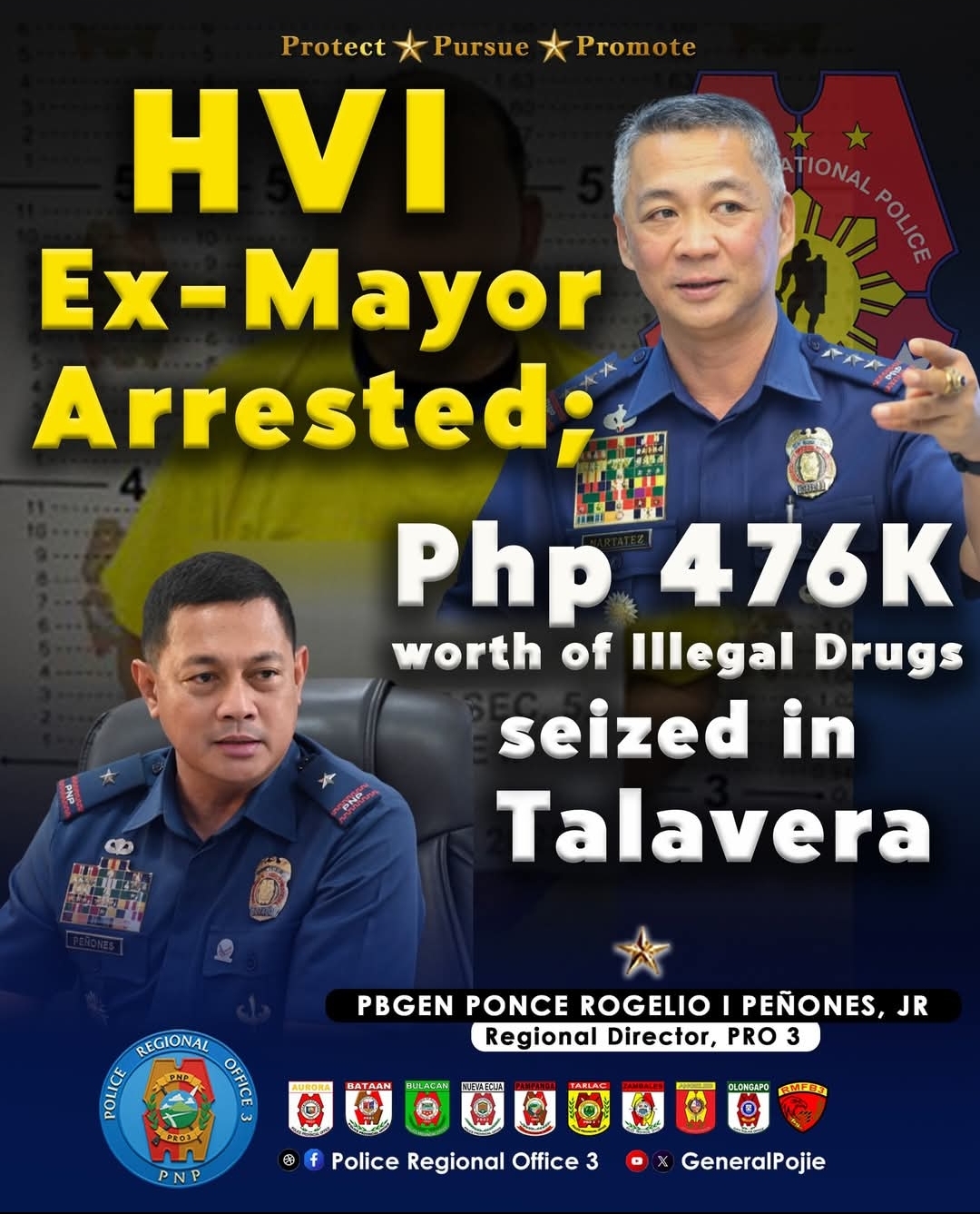 Former Nueva Ecija mayor arrested in New Year’s Eve buy-bust