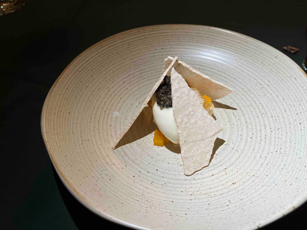 ‘TASTEMAKERS’ dessert Mango Osmanthus Buckwheat by Chef Jorge Mendez.
