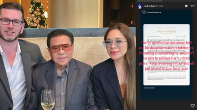 'Keep dreaming on fairy tales' – Rocha affirms Miss Universe ownership