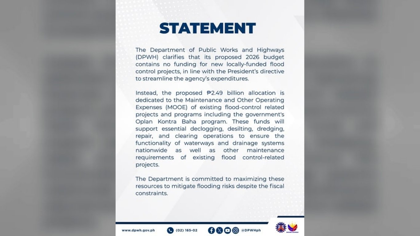 DPWH: Budget lack shifts focus to flood-control maintenance