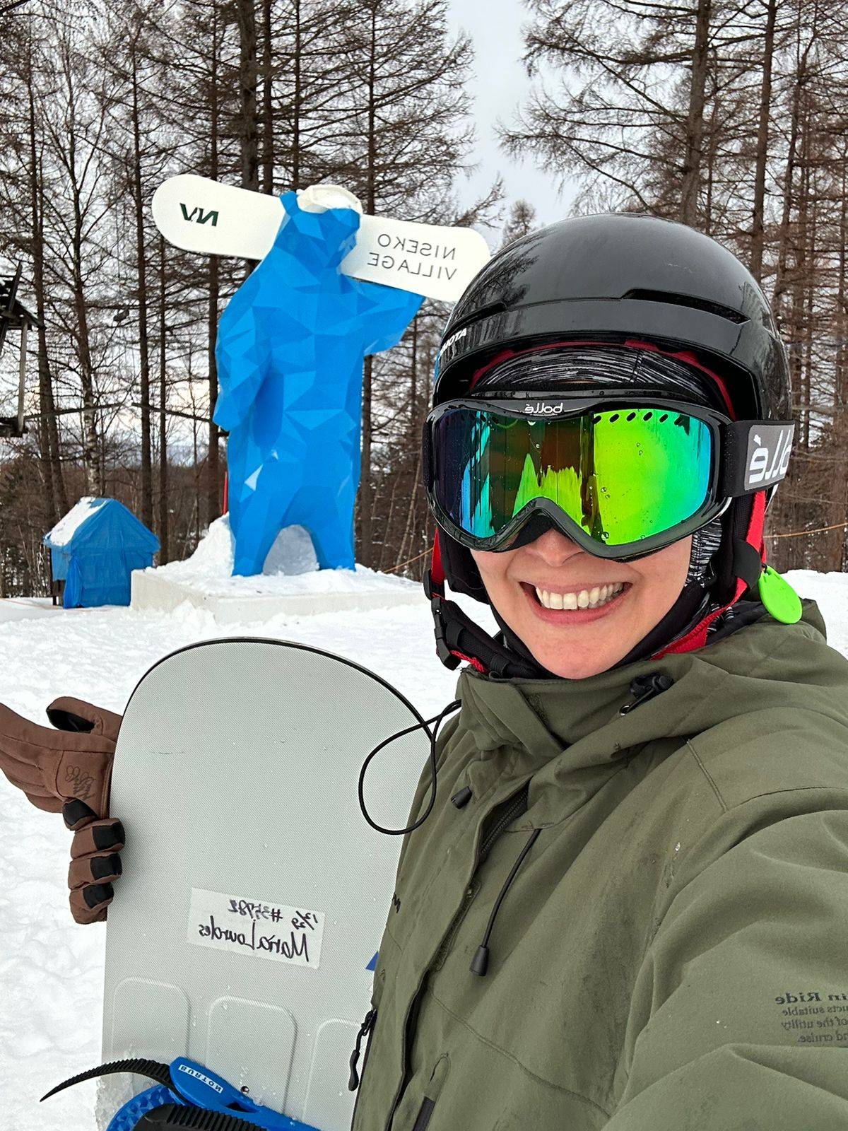 WELLNESS guru Malou Araneta in Niseko.