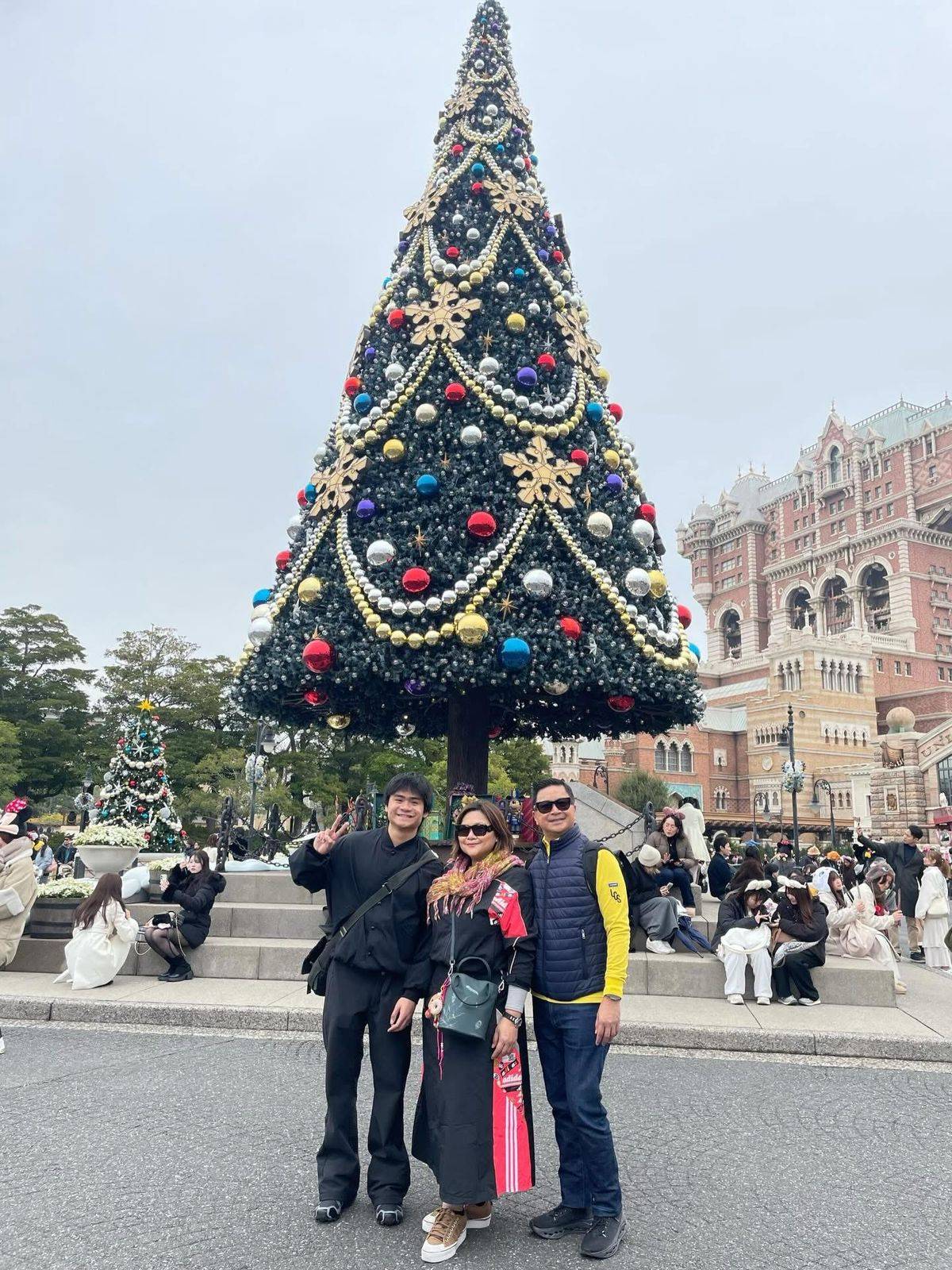 MIGGY, Cathy and James Ileto at Disney Sea Tokyo.