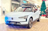 DISPLAYED at SM Aura, the Volvo EX30 gives mall visitors a closer look at the brand’s smallest electric SUV during its public showcase.