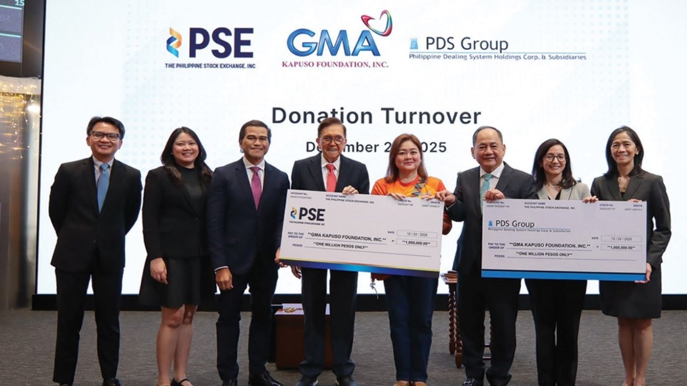 PSE and PDS donate P2M for typhoon victims