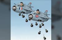 STRIKES destroyed a suspected weapons depot of the Islamic State terrorists in Syria.