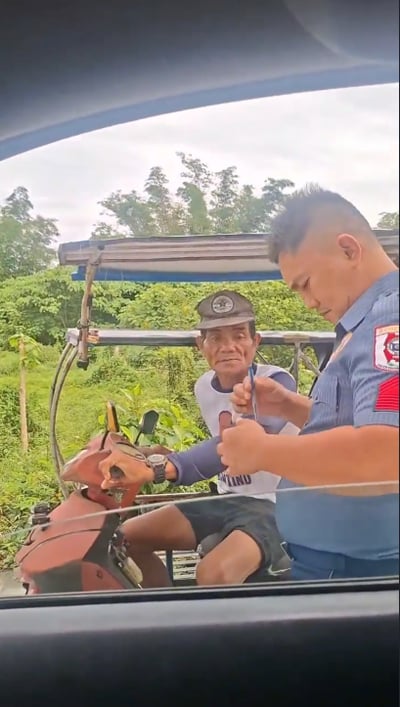 Baler police escort intoxicated tricycle driver home to prevent accident
