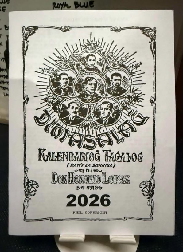 2026 Dimasalang Kalendaryong Tagalog by Don Honorio Lopez.