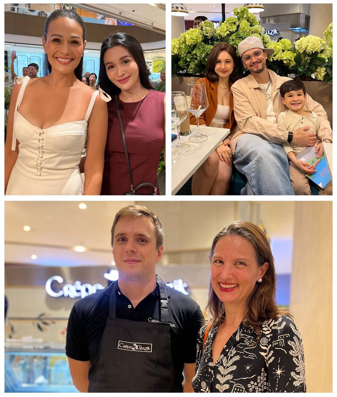 Iza Calzado, Kris Bernal, Billy Crawford with wife Coleen Garcia, and their son; and French Ambassador Marie Fontanel dropped by at the opening on 4 January 2026 at Shangri-La Plaza.