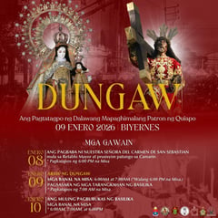San Sebastián Basilica releases schedule for Dungaw 2026