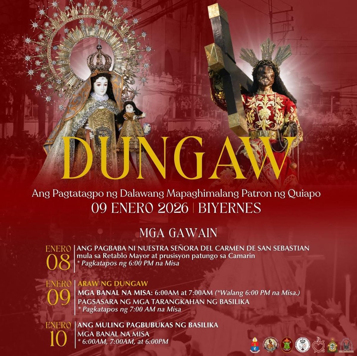 San Sebastián Basilica releases schedule for Dungaw 2026