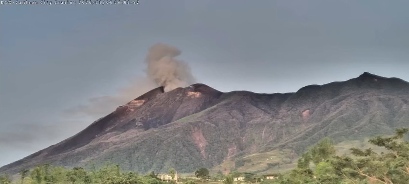 Alert Level 2 maintained over Kanlaon Volcano