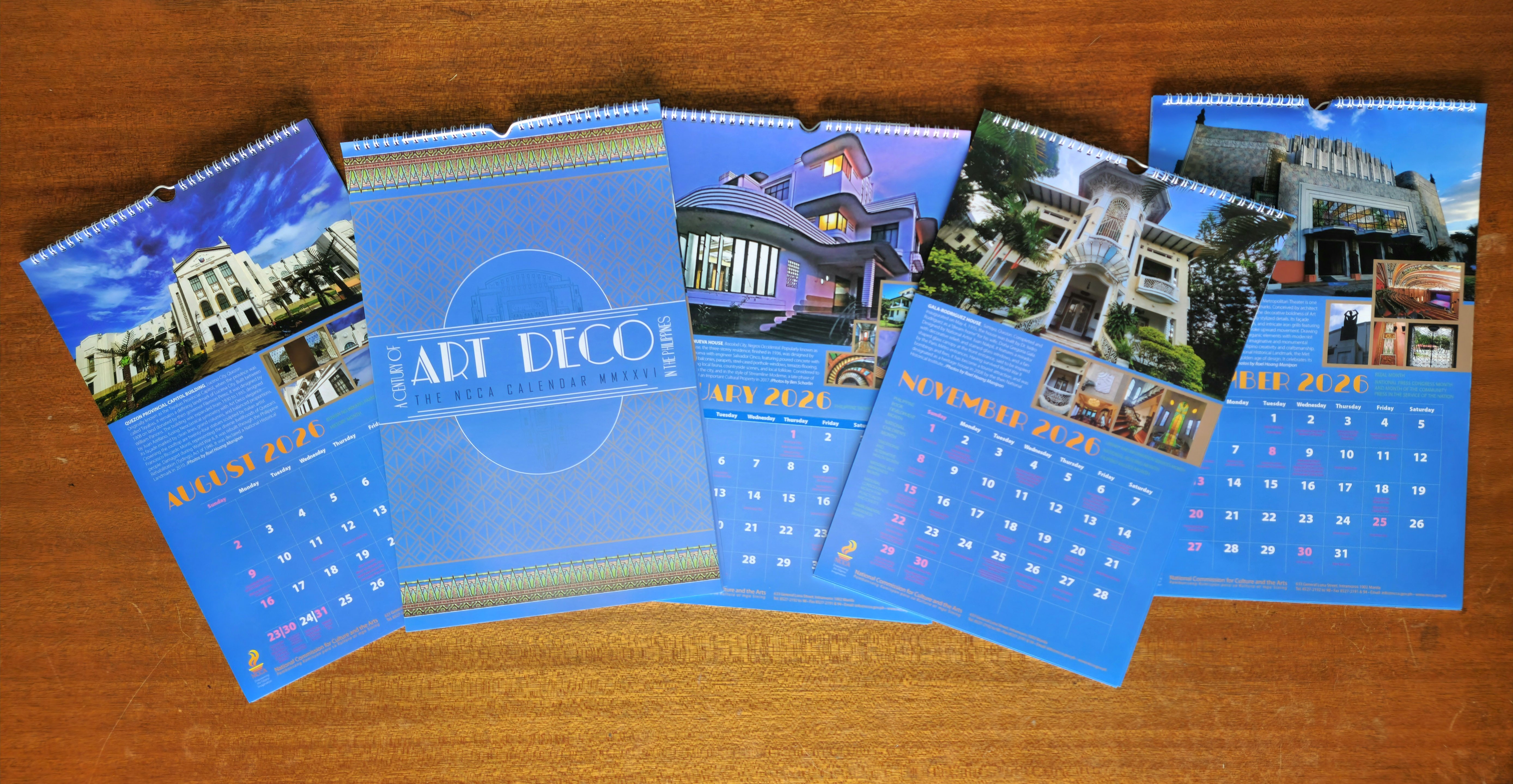Calendar marks  Art Deco style centennial 