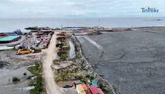 Inspection of Manila Bay reclamation dredgers