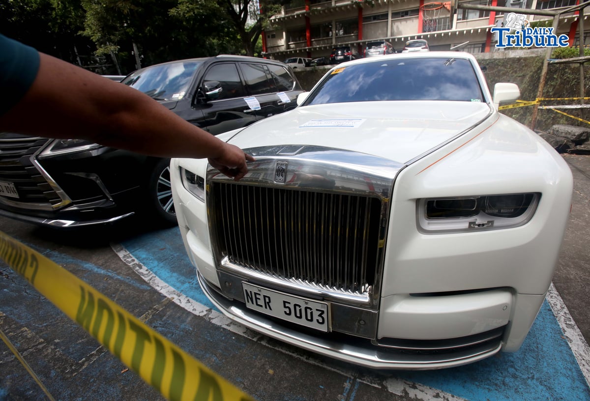 SEIZED LUXURY CARS
Eight high-end vehicles owned by former congressman Zaldy Co are parked at the Independent Commission for Infrastructure (ICI) office in Taguig on Friday, January 9, 2026, after being seized by the Bureau of Customs and the Philippine National Police–Highway Patrol Group and turned over to the ICI. Photo by Analy Labor