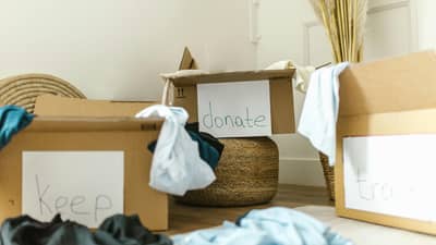 USED boxes can serve as storage for the three-box method.