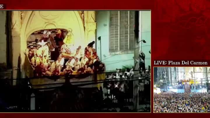 'Dungaw' rite at San Sebastian Church (Sreenshot from Manila PIO)