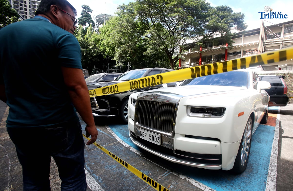 SEIZED LUXURY CARS
Eight high-end vehicles owned by former congressman Zaldy Co are parked at the Independent Commission for Infrastructure (ICI) office in Taguig on Friday, January 9, 2026, after being seized by the Bureau of Customs and the Philippine National Police–Highway Patrol Group and turned over to the ICI. Photo by Analy Labor
