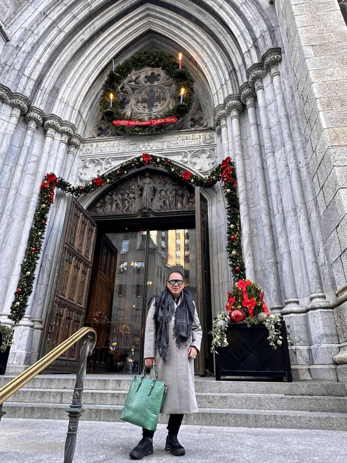 CREATIVE entrepreneur Bong Prada Lim at Saint Patrick’s cathedral on 5th Avenue.
