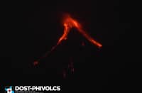Photo of Mayon Volcano as of 9 January (Photo courtesy of Phivolcs)