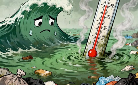 Oceans soaked up record heat levels in 2025